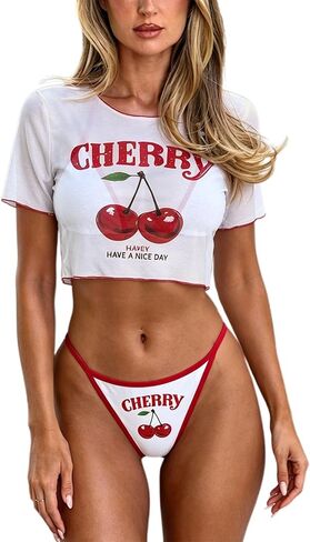 HYPERFIRE 3 Piece Swimsuit for Women American Flag Halter Triangle Bikini Set with Mesh Cover Up Tops in Saudi Arabia