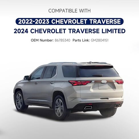 Tail Light Assembly Compatible with 2022 2023 Chevy Traverse, Fit 2024 Traverse Limited Type-Left Taillamp with Bulbs Taillights Left Driver Side Replace Numbers:GM2804151 86785340 in Saudi Arabia