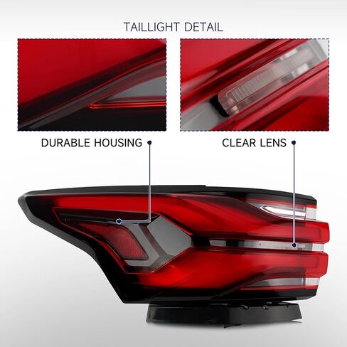 Tail Light Assembly Compatible with 2022 2023 Chevy Traverse, Fit 2024 Traverse Limited Type-Left Taillamp with Bulbs Taillights Left Driver Side Replace Numbers:GM2804151 86785340 in Saudi Arabia