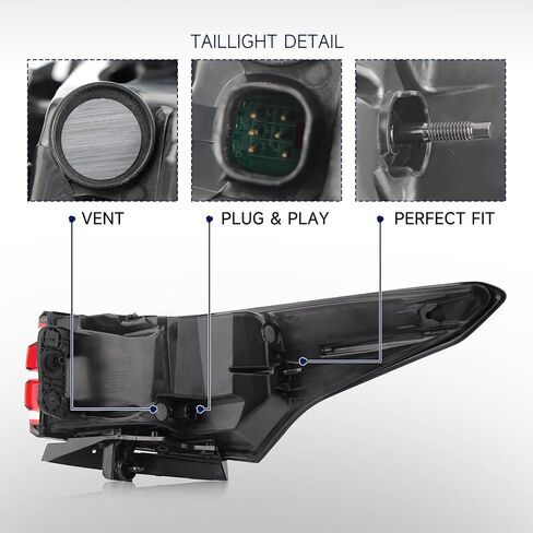 Tail Light Assembly Compatible with 2022 2023 Chevy Traverse, Fit 2024 Traverse Limited Type-Left Taillamp with Bulbs Taillights Left Driver Side Replace Numbers:GM2804151 86785340 in Saudi Arabia