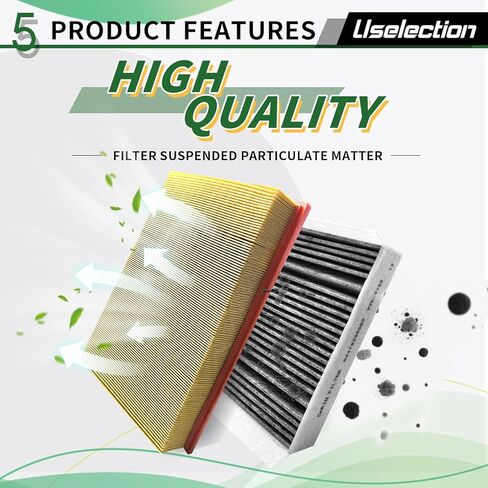 Cabin Engine Air Filter W/Activated Carbon Kit for (2019-2023) Mercedes Sprinter 1500/2500/4500,3500/3500XD (2019-2022),Freightliner Sprinter 1500/2500/3500/3500XD (2019-2021)#A4478300000 A0000903751 in Saudi Arabia