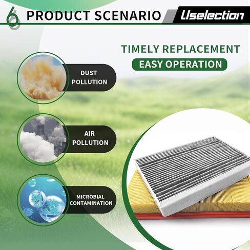 Cabin Engine Air Filter W/Activated Carbon Kit for (2019-2023) Mercedes Sprinter 1500/2500/4500,3500/3500XD (2019-2022),Freightliner Sprinter 1500/2500/3500/3500XD (2019-2021)#A4478300000 A0000903751 in Saudi Arabia