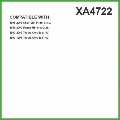 ECOGARD XA4722 Premium Engine Air Filter Fits Toyota Corolla 1.8L 1993-2002, Corolla 1.6L 1993-1997 | Chevrolet Prizm 1.8L 1998-2002 | Mazda Millenia 2.3L 1995-2002 in Kuwait