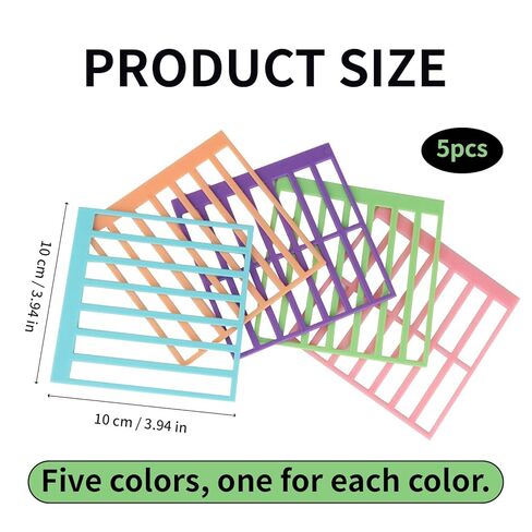 5 Pack Diamond Painting Ruler Set, Alignment Tools for Straightening Round or Square Drills, Diamond Art Accessories for Beginners & DIY Enthusiasts in Saudi Arabia