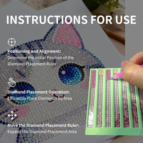5 Pack Diamond Painting Ruler Set, Alignment Tools for Straightening Round or Square Drills, Diamond Art Accessories for Beginners & DIY Enthusiasts in Saudi Arabia