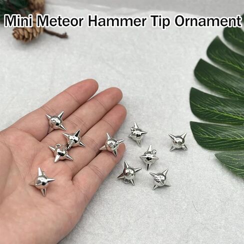 40 PCS Spike Ball Charms Alloy Spike Charms Pendants Silver Punk Style Spikes Charm for Jewelry Making DIY Earrings Necklace Bracelet Keychain Crafting in Saudi Arabia