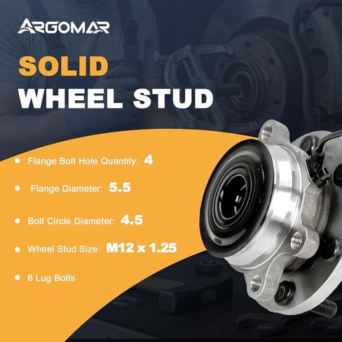 2PC 515064 RWD Front Wheel Bearing Hub Assembly Fit for Nissan Frontier 10-25, Pathfinder 10-12, Xterra 10-15, for Suzuki Equator 10-12，6 Lugs w/ABS 402029BS0A 4342082Z20 in Saudi Arabia