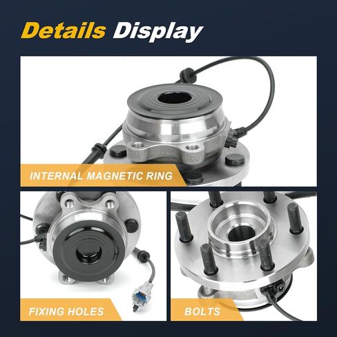 2PC 515064 RWD Front Wheel Bearing Hub Assembly Fit for Nissan Frontier 10-25, Pathfinder 10-12, Xterra 10-15, for Suzuki Equator 10-12，6 Lugs w/ABS 402029BS0A 4342082Z20 in Saudi Arabia