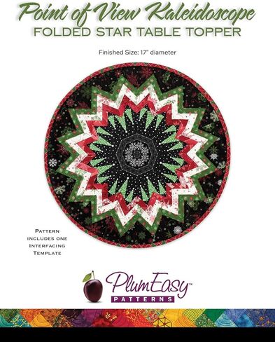 Point of View Kaleidoscope Folded Star Table Topper Pattern in Saudi Arabia