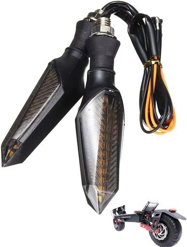 36V-60V LED Turn Signal Lights for Motorcycle/E-Scooter/Bike – Waterproof Indicator Lights Kit, Left & Right – High-Brightness SMD LED, Plug & Play Installation in Saudi Arabia