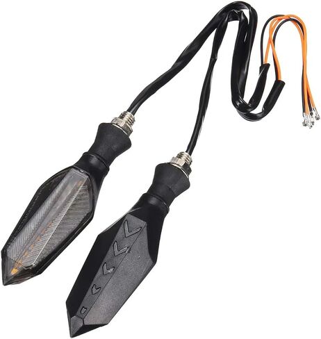36V-60V LED Turn Signal Lights for Motorcycle/E-Scooter/Bike – Waterproof Indicator Lights Kit, Left & Right – High-Brightness SMD LED, Plug & Play Installation in Saudi Arabia