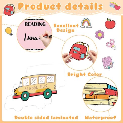 Back to School Bulletin Board Set Look What We are Learning Classroom Decorations Colorful Learning Objectives Positive Paper Cutouts for First Day of School Office Chalkboard Wall Door Decor Supplies in Saudi Arabia