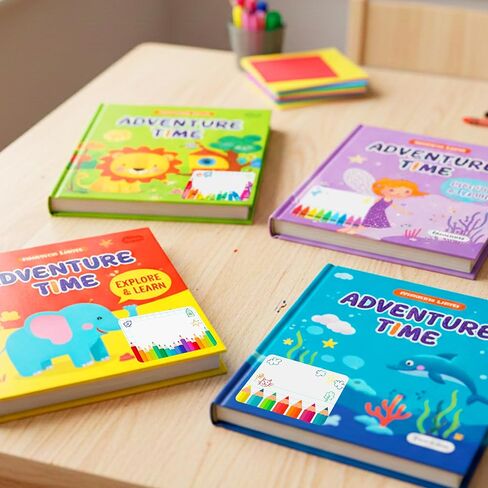 Mobiusea Creation Colorful Crayon Name Tag Stickers | 80 Blank Name Labels for Kids, Write-On Classroom Name Tags for Teacher Supplies, Notebooks, Books & Cubbies in Kuwait