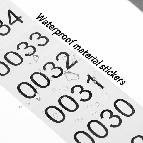 Consecutively Numbered Labels Number Roll Stickers 1-1000 Inventory Self-Adhesive Labels with Numbers Moving Box Numbering Label Storage Classification Supplies in Kuwait