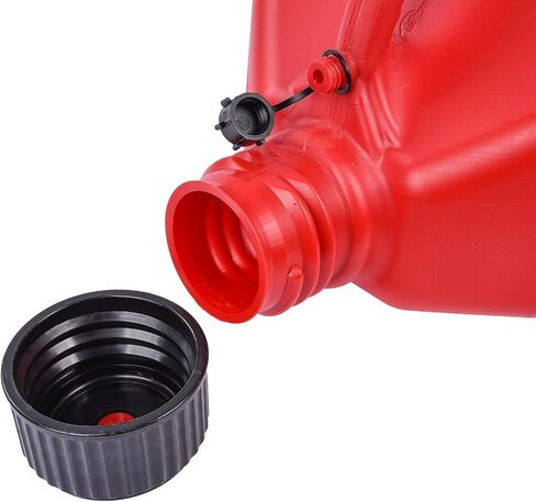 JEGS Square Red Jug | 5-Gallon Capacity | Contoured Handle | Exterior Fluid Level Markings | Leak-Free Seal | Unbreakable Cap | Made In USA in Kuwait
