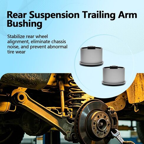 2PCS Rear Suspension Trailing Arm Bushing Compatible with Dodge Grand Caravan 2008-2020, Chrysler Town & Country 2008-2016, Routan 2009-2014, Ram C/V 2012-2015 Replaces 4721356AA K201905 in Kuwait