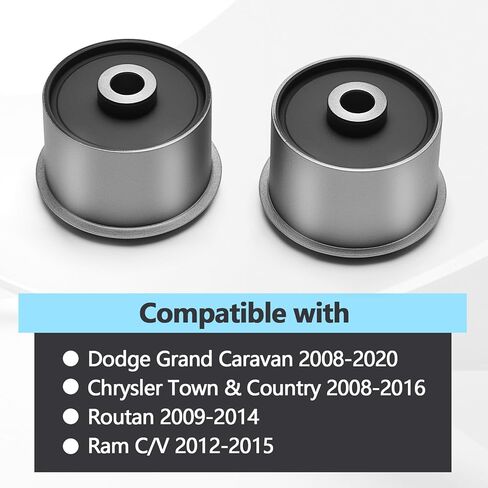 2PCS Rear Suspension Trailing Arm Bushing Compatible with Dodge Grand Caravan 2008-2020, Chrysler Town & Country 2008-2016, Routan 2009-2014, Ram C/V 2012-2015 Replaces 4721356AA K201905 in Kuwait