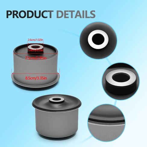 2PCS Rear Suspension Trailing Arm Bushing Compatible with Dodge Grand Caravan 2008-2020, Chrysler Town & Country 2008-2016, Routan 2009-2014, Ram C/V 2012-2015 Replaces 4721356AA K201905 in Kuwait