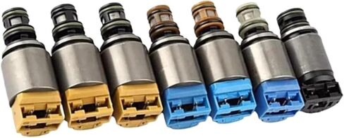 6HP19 6HP21 6HP26 الملف اللولبي عدة صمام الملف اللولبي ناقل الحركة 7 قطعة 068298044 متوافق مع BMW 128i X3 X5 X4 Audi S4-S8 A4 ASD(6HP21 28) in Kuwait