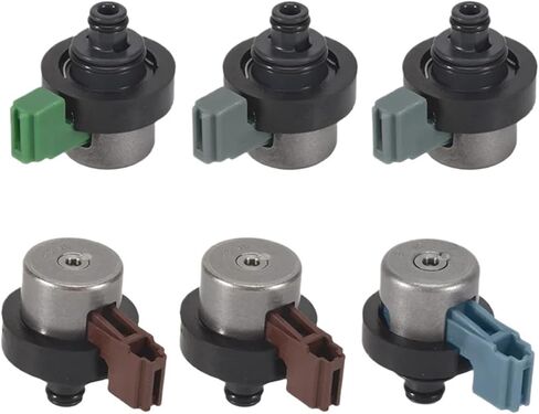 6PCS 4EAT Transmission Solenoids Kit Compatible For Subaru Forester 2.5 Outback 31939-AA191 31939AA150 31939AA190 in Kuwait