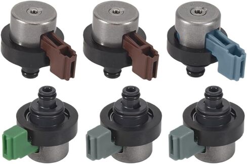 6PCS 4EAT Transmission Solenoids Kit Compatible For Subaru Forester 2.5 Outback 31939-AA191 31939AA150 31939AA190 in Kuwait