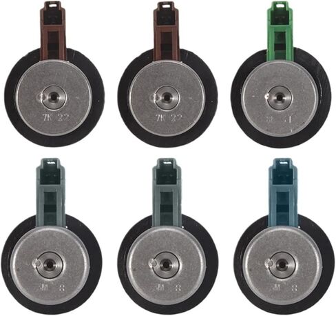 6PCS 4EAT Transmission Solenoids Kit Compatible For Subaru Forester 2.5 Outback 31939-AA191 31939AA150 31939AA190 in Kuwait