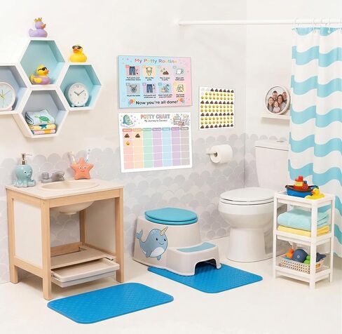 22Pcs Potty Training Chart, 8 Pack Weekly Potty Chart with 8 Reward Stickers Sheets,1000+Poop and Pee Stickers, Toilet Training Chart Set for Potty Success, Kids Potty Training Supplies in Saudi Arabia