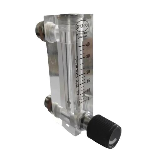مقياس التدفق 1/4 بوصة BSPT Femael 6-1000ml 0.1-100L لكل دقيقة LZM-6T مقياس تدفق الهواء السائل والماء الأكريليك مع صمام التحكم (الغاز، 10-70 LPM) in Kuwait