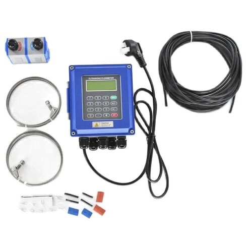 Digital Ultrasonic Water Flowmeter Wall Mounted Clamp On TM-1 Transducer DN50mm-700 TUF-2000B RS485 Interface IP67 Protection(SD Storage TM-1) in Kuwait