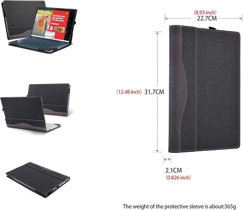 Laptop Case for Lenovo Yoga 7 2-in-1 14ILL10 |14AKP10 |Yoga 7 2-in-1 14IPH11|Yoga 7i 2-in-1 Aura Edition 14" 2025-2026 PU Leather Protective Bag Detachable Shell (Gray) in Kuwait