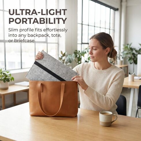 12inch Chemical Fiber Felt Laptop Sleeve Leak-Proof Gray Design Portable Handbag with Multi-Zone Internal Space in Kuwait