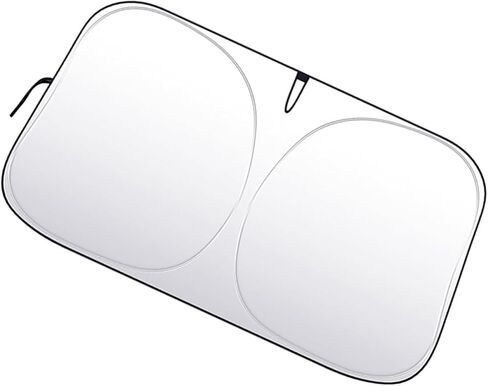 WZP Car Windshield Sun Shade, Thickened Reflective Windshield Sunshade, Foldable Sun Shield with Storage Bag, Universal Car Interior Accessories for Cars, Trucks, SUVs (55.12" × 27.5") in Saudi Arabia