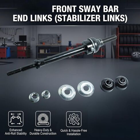 Front Stabilizer Sway Bar End Links K80894 for Ram 1500 2011-2017 & Dodge Ram 1500 2006-2010 - Driver & Passenger Side | Replace OE 5170290AB 5170290AC in Kuwait