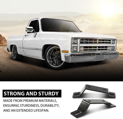 G-PLUS Front Sway Bar Brackets Lowered Compatible with Chevy C10 GMC Truck 1973-1987 in Saudi Arabia