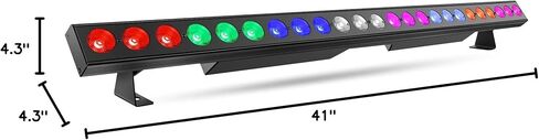 LED Stage Wash Light Bar - OPPSK 150W 6IN1 RGBWA+UV Color Changing Linear Wall Washer DJ Light Bar by DMX 8 Zones Control Sound Activated Uplighting for Event Party Church Wedding Stage Lighting in Saudi Arabia