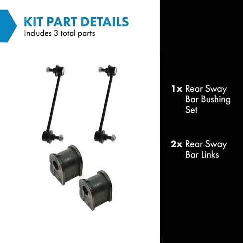 TRQ Rear Suspension Kit Sway Bar Bushing Set Sway Bar Stabilizer Link Compatible with 1992-1996 Lexus ES300 1995-1996 Toyota Avalon Camry in Kuwait