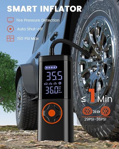 Jump Starter, Car Battery Jump Starter LED Display, 24000mAh Portable Jump Starter Battery Pack(10L Gas 10L Diesel Engine) with Booster, LED Light, Jumper Cables in Saudi Arabia