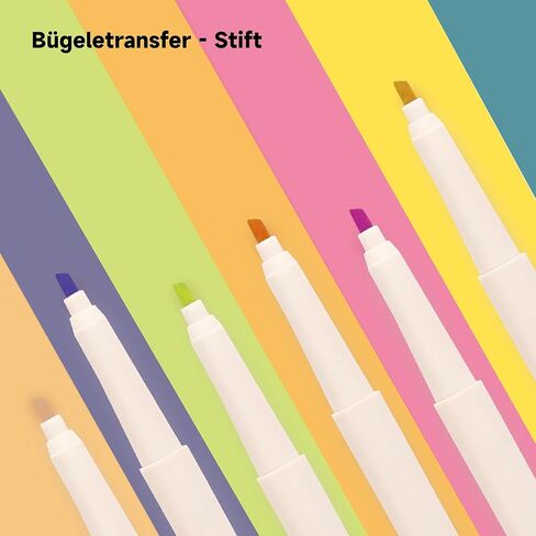 Iron On Transfer Pens, Embroidery Heat Transfer Marker, 3.5mm/1mm/0.5mm Sublimation Markers for T-Shirts Pillow Clothes Canvas (ETP336-36Colors) in Saudi Arabia
