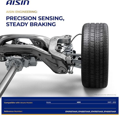 AISIN AFTERMARKET BSH-02606 Set of 4 Front and Rear ABS Wheel Speed Sensor - Compatible with Acura MDX 2007-2012 in Kuwait