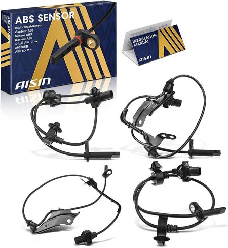 AISIN AFTERMARKET BSH-02606 Set of 4 Front and Rear ABS Wheel Speed Sensor - Compatible with Acura MDX 2007-2012 in Kuwait