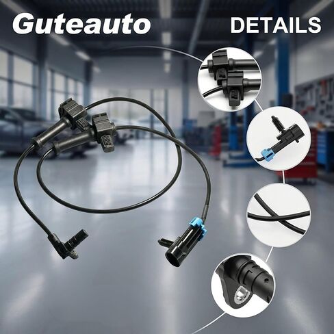 Rear ABS Wheel Speed Sensor Compatible with Hummer H3 2006-2010 H3T 2009-2010 Rear Left or Right | Replace OE 15862988 | Anti Lock Brake Wheel Speed Sensor | 1 Pack in Kuwait