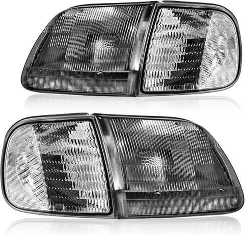 AUTOSAVER88 LED DRL Headlight Assembly kit Compatible with 2014-2016 Nissan Rogue Headlamp Replacement Clear Lens Black Housing Amber Reflector in Kuwait
