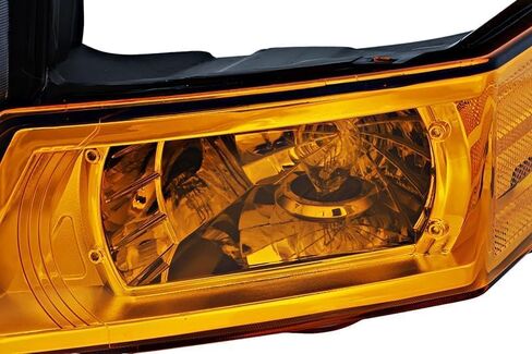 مجموعة المصابيح الأمامية متوافقة مع 2006 2007 2008 2009 2010 Jeep Commander مصابيح أمامية هالوجين بديلة للسائق والركاب زوج كروم in Kuwait