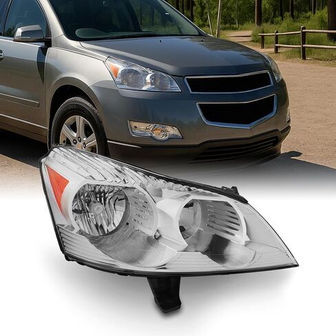 AKKON - Fits 2009 2010 2011 2012 Chevy Traverse Headlight Headlamp Direct Replacement - Right (Passenger) Side in Kuwait