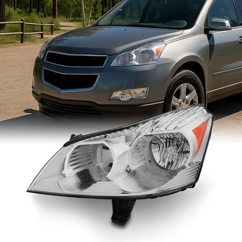 AKKON - Fits 2009 2010 2011 2012 Chevy Traverse Headlight Headlamp Direct Replacement - Right (Passenger) Side in Kuwait