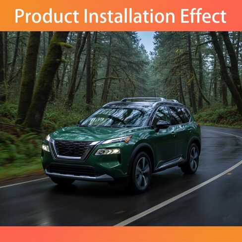 US Stock Silver Roof Rack Cross Bars Fits for Rogue 2021-2026 The roof bar can only be Used if The car is Equipped with Luggage Rack Upright Poles When Purchased in Saudi Arabia