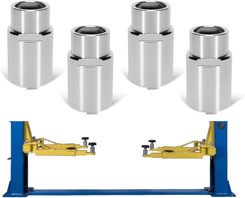 4Pcs - 49MM ID 2.76"/70MM Height 2 Post Lift Adapters, Car Truck Lift Tall Stack Extension Adapter Fit for Universal 2 Post Lift Tall Vehicles Adapters Pins in Kuwait