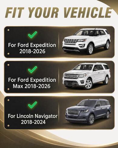 300lbs Roof Rack Cross Bars for Ford Expedition/Max 2018-2026 & for Lincoln Navigator 2018-2024 (not for 2025),Aluminum Rooftop Crossbars Cargo Carrier Luggage Kayak Bike Snowboard in Saudi Arabia