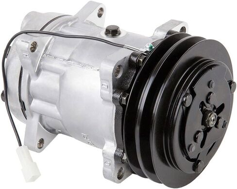 AC Compressor & 140mm Double V-Belt A/C Clutch Replaces Sanden SD7H15HD 7952 8088 5308 8040 8056 9571 12v - BuyAutoParts 60-02442NA NEW in Kuwait