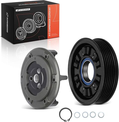 طقم قابض ضاغط مكيف الهواء A-Premium متوافق مع Land Rover Range Rover/Range Rover Sport 2006-2009، LR3 2005-2007، LR3 2008-2009 4.4L & Jaguar XF 2009-2010 4.2L in Kuwait